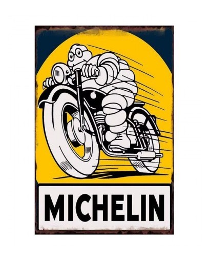 Plaque en métal Michelin