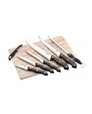 Ensemble de 5 couteau de cuisine + planche en bois et éplucheur