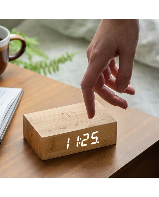 Réveil Flip Click Clock en bois