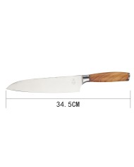 Couteau du chef en bois d'olivier
