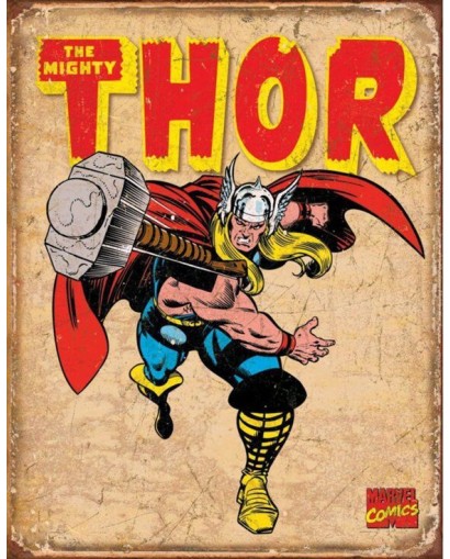 Plaque métal Thor