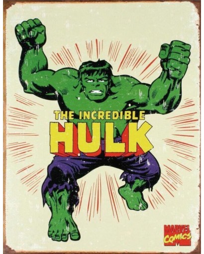 Plaque métal Hulk