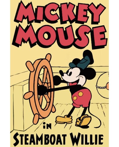 Plaque en métal Mickey Mouse