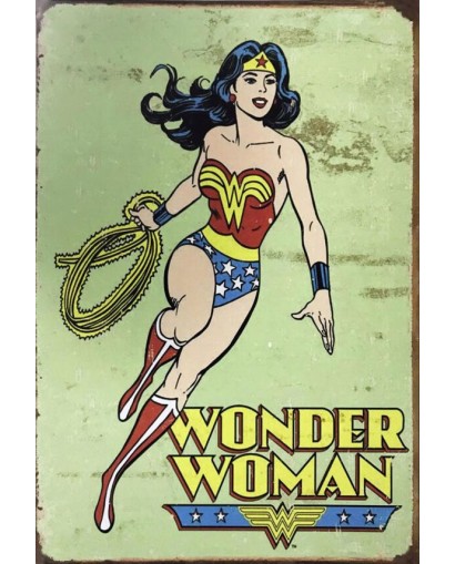 Plaque en métal Wonder Woman