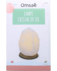Lampe en Cristal de Sel Blanc 2 à 3 kg